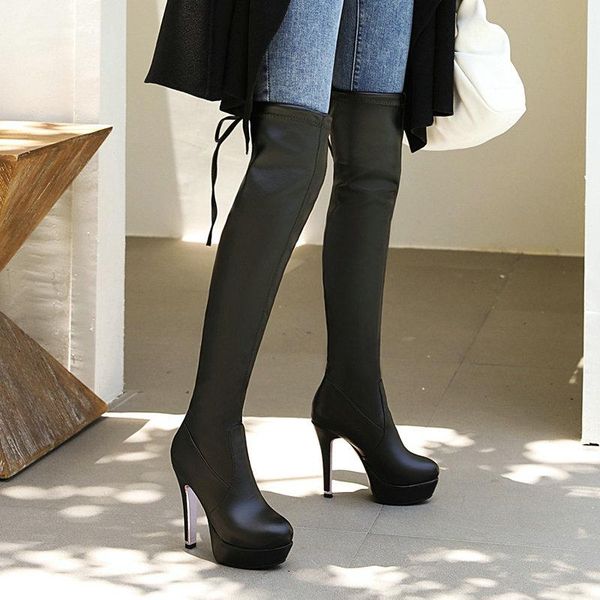 boots 2021 winter women over the knee fashion zipper platform long square high heel round toe autumn lady shoes 34-45, Black
boots 2021 winter women over the knee fashion zipper platform long square high heel round toe autumn lady shoes 34-45, Black