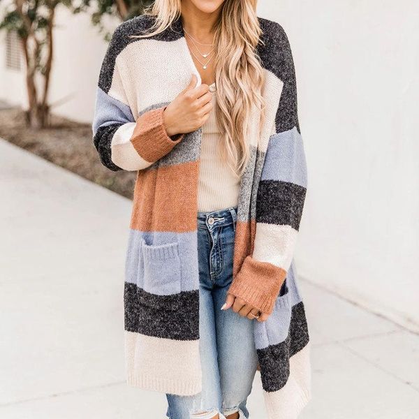 women's knits & tees autumn fashion print stripe knitted sweater elegant ladies cardigan long sleeve casual slim coat sueter de mujer, White
women's knits & tees autumn fashion print stripe knitted sweater elegant ladies cardigan long sleeve casual slim coat sueter de mujer, White