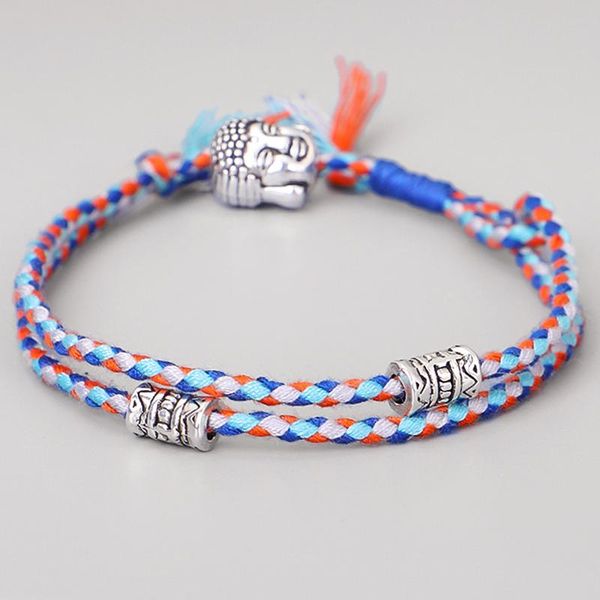 ethnic tibetan buddha head woven amulet multicolor bracelets & bangles for women men handmade rope charm bracelet gift, Golden;silver
ethnic tibetan buddha head woven amulet multicolor bracelets & bangles for women men handmade rope charm bracelet gift, Golden;silver