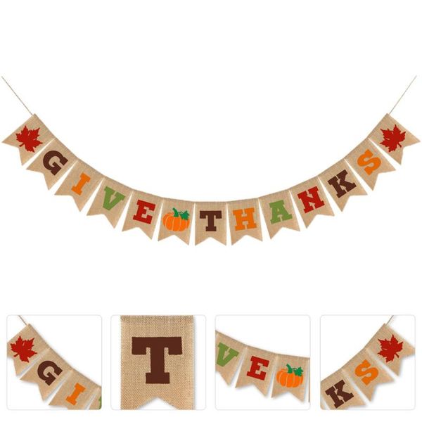 1pc thanksgiving decoration bunting party banner for day festival decorative flowers & wreaths
1pc thanksgiving decoration bunting party banner for day festival decorative flowers & wreaths