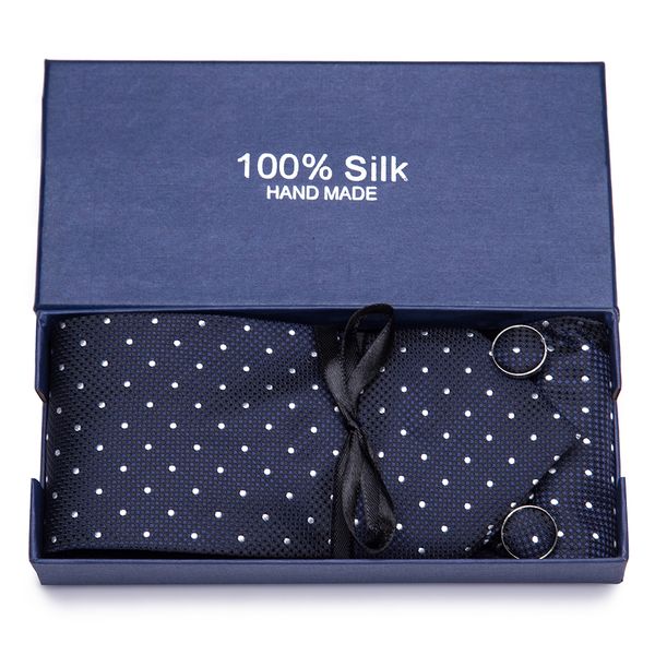 gift box 2020 mens tie 100% silk woven necktie hanky cufflinks sets for formal wedding business party, Black;blue
gift box 2020 mens tie 100% silk woven necktie hanky cufflinks sets for formal wedding business party, Black;blue