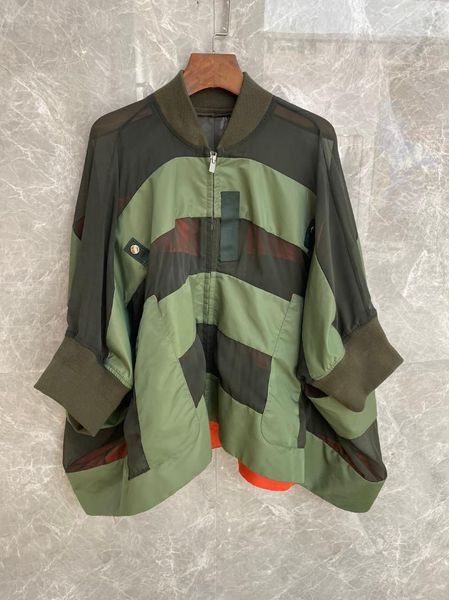 women's jackets 2021 autumn fashion women mesh patchwork asymmtrical batwing sleeve loose jacket coat for female 2 color tutu, Black;brown
women's jackets 2021 autumn fashion women mesh patchwork asymmtrical batwing sleeve loose jacket coat for female 2 color tutu, Black;brown