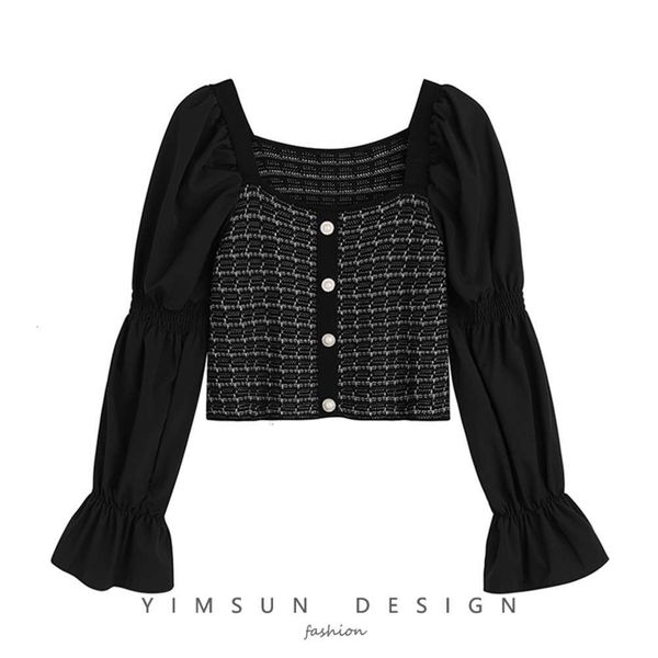 women's sweaters sweater early autumn square collar plaid temperament show thin age reduction bubble sleeve sweet short board t-shirt 9, White;black
women's sweaters sweater early autumn square collar plaid temperament show thin age reduction bubble sleeve sweet short board t-shirt 9, White;black