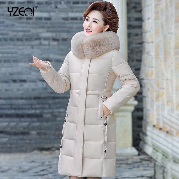 women's down & parkas yzeqi winter long jacket women warm plus size cotton padded female hooded with fur collar coat thick, Black
women's down & parkas yzeqi winter long jacket women warm plus size cotton padded female hooded with fur collar coat thick, Black