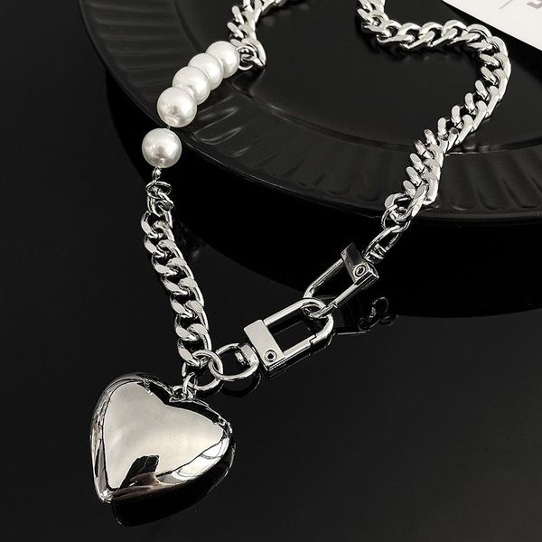 chains metal love necklace women pearl splicing chain collarbone heart-shaped choker neck accessories short style ins trendy, Silver
chains metal love necklace women pearl splicing chain collarbone heart-shaped choker neck accessories short style ins trendy, Silver