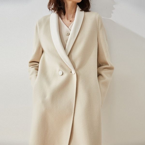women's wool & blends elegant beige coat winter warm collar casual long coat ladies black ladies women winter wool qn0s
women's wool & blends elegant beige coat winter warm collar casual long coat ladies black ladies women winter wool qn0s