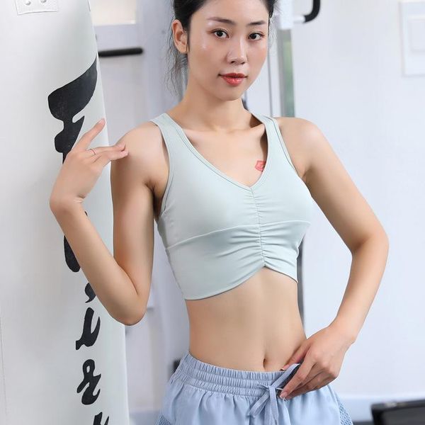 yoga outfit halo street wrinkle sports bra large size long vest type fitness underwear net red back
yoga outfit halo street wrinkle sports bra large size long vest type fitness underwear net red back