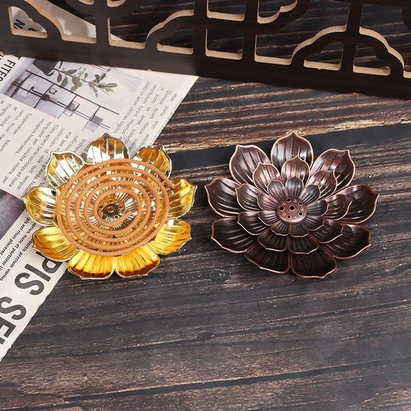 fragrance lamps alloy incense burner stick holder plate buddhism coil lotus censer
fragrance lamps alloy incense burner stick holder plate buddhism coil lotus censer