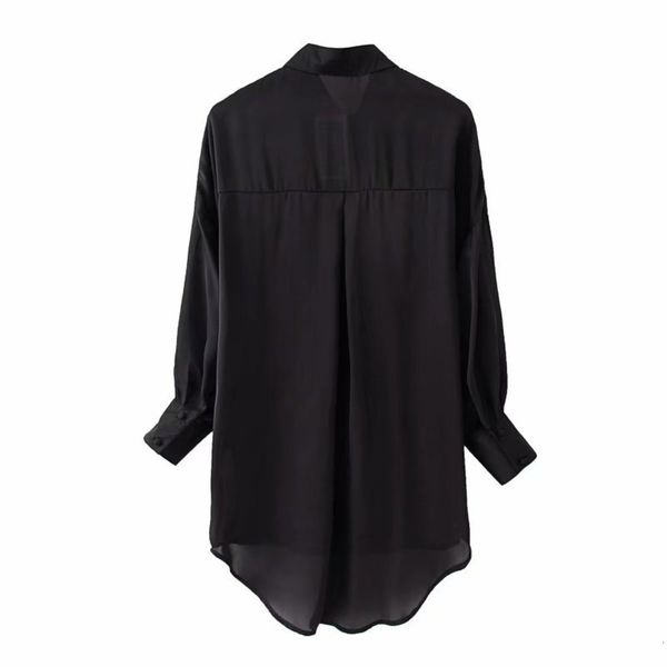 fall women's style lapel long sleeve chest pocket decorative loose shirt, Black;brown
fall women's style lapel long sleeve chest pocket decorative loose shirt, Black;brown