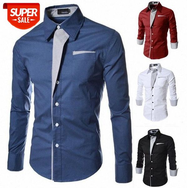spring and summer shirt striped patch design youth long-sleeved male korean version #4y0r, White;black
spring and summer shirt striped patch design youth long-sleeved male korean version #4y0r, White;black