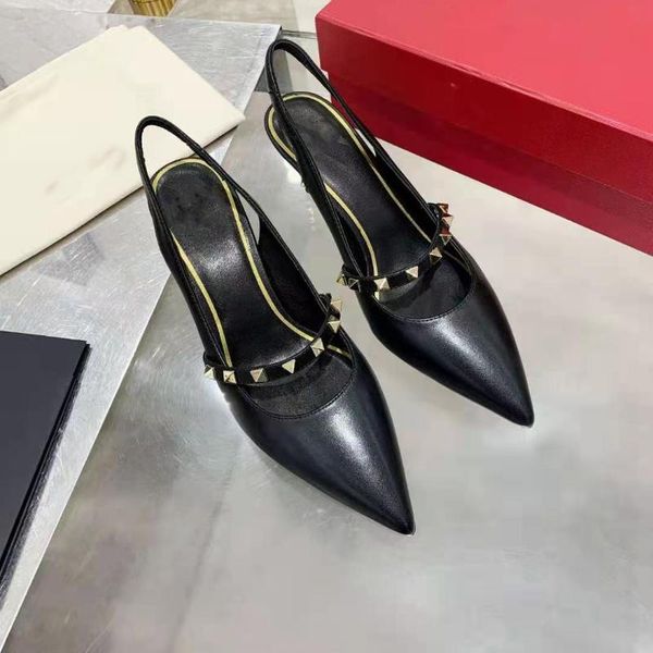 dress shoes summer luxery rivet sandals women leather casual office high heel for womens, Black
dress shoes summer luxery rivet sandals women leather casual office high heel for womens, Black