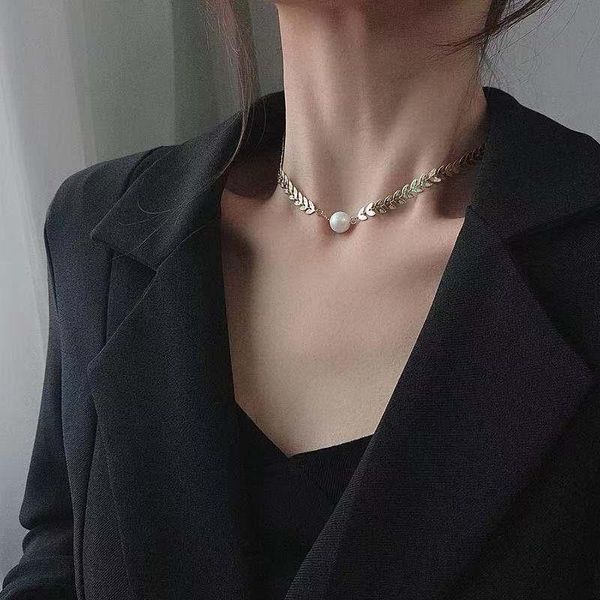 chains 2021 fashion kpop pearl leaf necklace clavicle chain for women jewelry girl gift, Silver
chains 2021 fashion kpop pearl leaf necklace clavicle chain for women jewelry girl gift, Silver