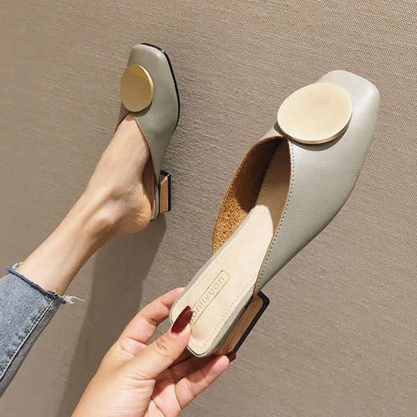 slippers zar women flat sandals summer 2021 shoes metal button square head women's low-heeled chaussure femme, Black
slippers zar women flat sandals summer 2021 shoes metal button square head women's low-heeled chaussure femme, Black