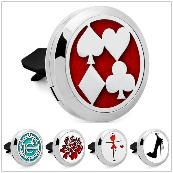 pendant necklaces poker 30mm car diffuser locket magnet 316l stainless steel perfume vent clip 10pads, Silver
pendant necklaces poker 30mm car diffuser locket magnet 316l stainless steel perfume vent clip 10pads, Silver