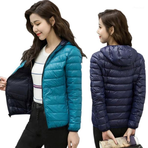 women's jackets winter jacket women ultra light down two sides hooded coat 90% duck packable thin brand feather parka, Black;brown
women's jackets winter jacket women ultra light down two sides hooded coat 90% duck packable thin brand feather parka, Black;brown