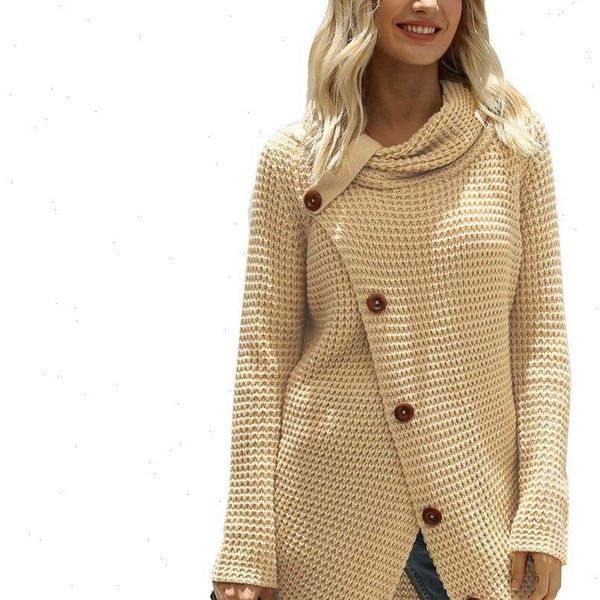 women sweater coat turtleneck casual womens loose long sleeve knitted button jumper fashion irregular design christmas autumn, White;black
women sweater coat turtleneck casual womens loose long sleeve knitted button jumper fashion irregular design christmas autumn, White;black