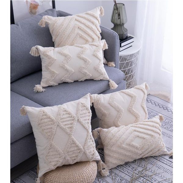 cushion/decorative pillow modern cushion cover with tassels beige square zip open solid seat case handmade home decoration for l
cushion/decorative pillow modern cushion cover with tassels beige square zip open solid seat case handmade home decoration for l