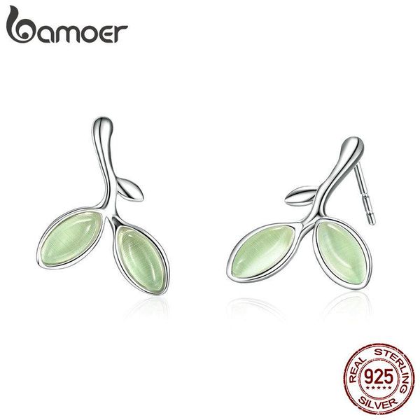 stud bamoer real 925 sterling silver hope leaves tree green buds small earrings for women authentic jewelry sce465, Golden;silver
stud bamoer real 925 sterling silver hope leaves tree green buds small earrings for women authentic jewelry sce465, Golden;silver