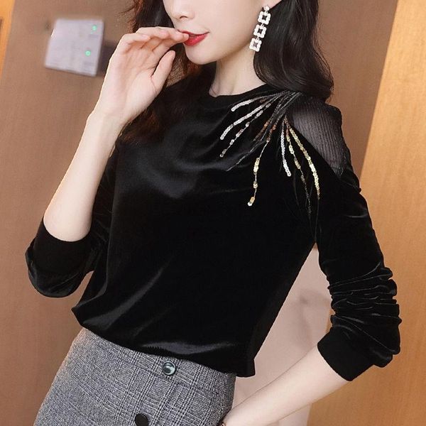 women's blouses & shirts large size gold velvet long-sleeved shirt female autumn 2021 western style thicken loose winter ut156, White
women's blouses & shirts large size gold velvet long-sleeved shirt female autumn 2021 western style thicken loose winter ut156, White