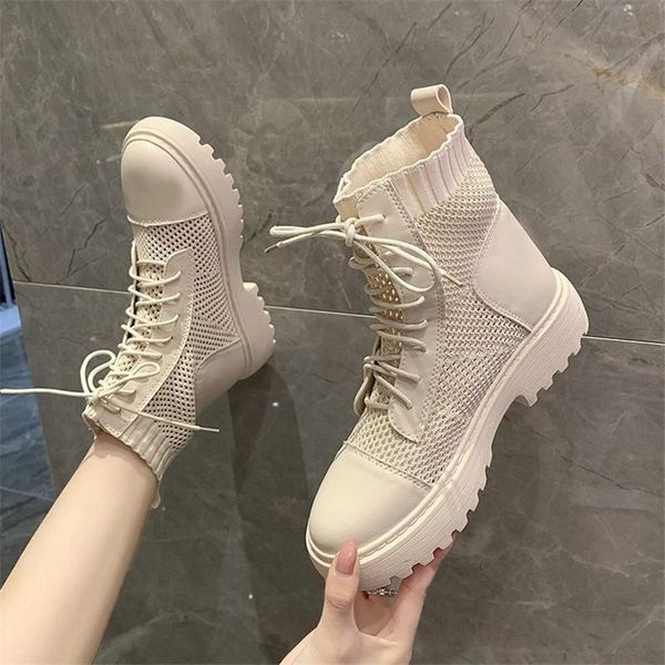 mesh hollow boots 2021 spring summer british wind surface style breathable wild fashion thick heel sandals botas muje, Black
mesh hollow boots 2021 spring summer british wind surface style breathable wild fashion thick heel sandals botas muje, Black