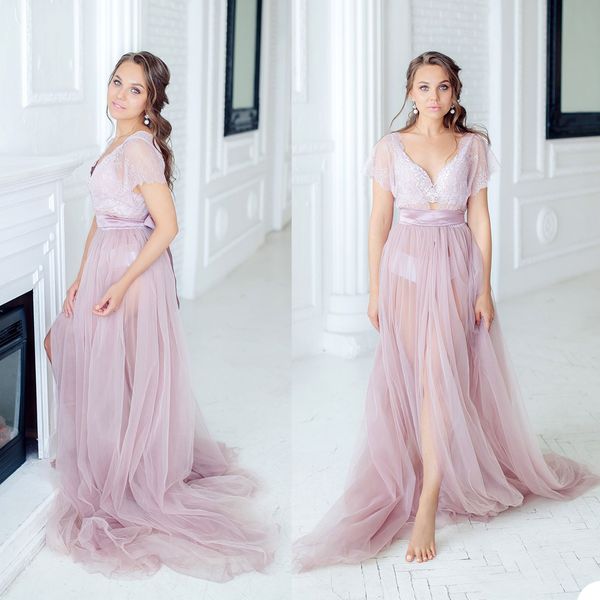 ladies robe see-through lace applique gowns v neck short sleeve pgraphy bridal bathrobes marabou/charmeuse dressing gown party gifts bridesm, White
ladies robe see-through lace applique gowns v neck short sleeve pgraphy bridal bathrobes marabou/charmeuse dressing gown party gifts bridesm, White