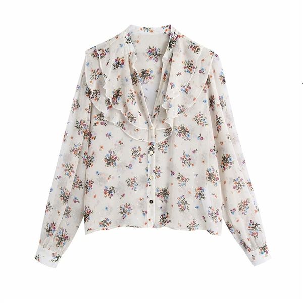 women's blouses & shirts women fashion cascade collar v-neck za spring white chiffon chic lady elegant floral print long sleeve bl
women's blouses & shirts women fashion cascade collar v-neck za spring white chiffon chic lady elegant floral print long sleeve bl