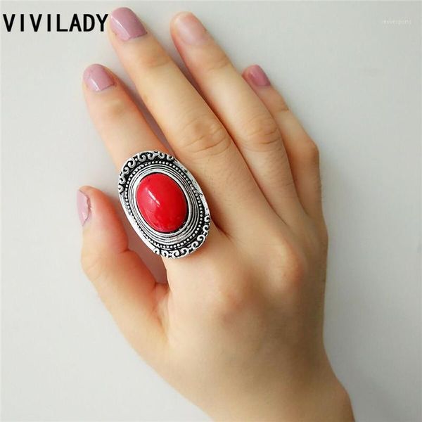 cluster rings vivilady trendy oval red stone finger cocktail ring women adjustable size boho vintage silver color turquoirse christmas jewel, Golden;silver
cluster rings vivilady trendy oval red stone finger cocktail ring women adjustable size boho vintage silver color turquoirse christmas jewel, Golden;silver