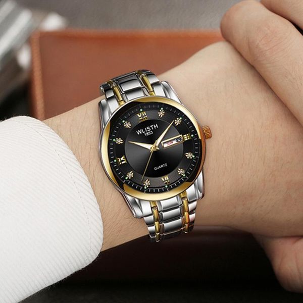 wristwatches wlisth mens watches quartz clock men's watch men calendar fashion wristwatch waterproof business full steel, Slivery;brown
wristwatches wlisth mens watches quartz clock men's watch men calendar fashion wristwatch waterproof business full steel, Slivery;brown