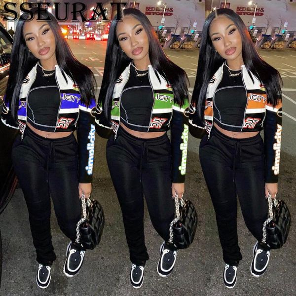 women's jackets sseurat women short jacket european and american fashion round neck slim - figure type letter print coat, Black;brown
women's jackets sseurat women short jacket european and american fashion round neck slim - figure type letter print coat, Black;brown