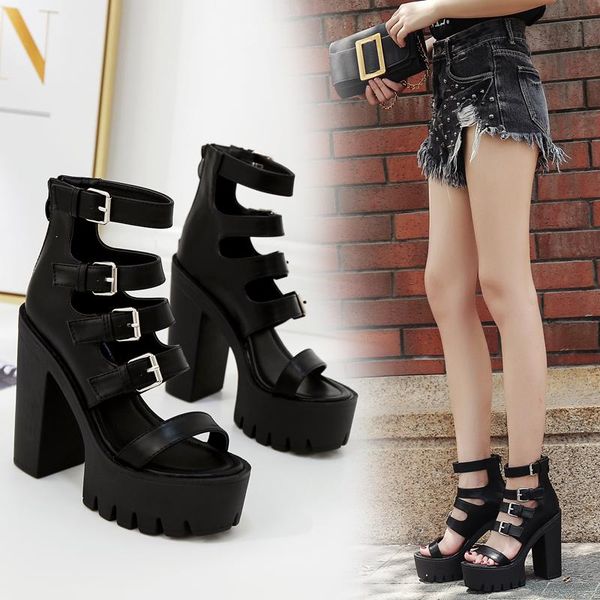europe and the united states summer night shop 12cm high heel sandals fashion hollow platform large size 9 40., Black
europe and the united states summer night shop 12cm high heel sandals fashion hollow platform large size 9 40., Black
