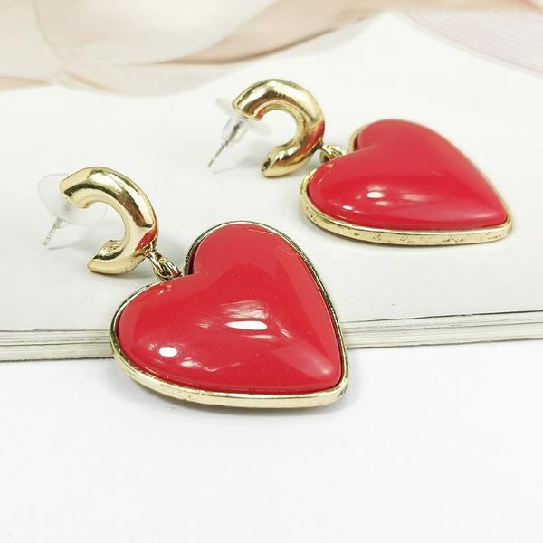 vintage big red heart drop dangle earrings for women 2021 fashion jewelry gold color alloy charm lady's street style & chandelier, Silver
vintage big red heart drop dangle earrings for women 2021 fashion jewelry gold color alloy charm lady's street style & chandelier, Silver