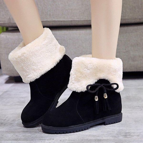 boots 2021 winter shoes women snow warm cold woman ankle fashion bow-knot suede female booties a611-1, Black
boots 2021 winter shoes women snow warm cold woman ankle fashion bow-knot suede female booties a611-1, Black