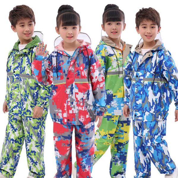 rain wear camouflage coat children safety reflective raincoat pants ride waterproof hiking
rain wear camouflage coat children safety reflective raincoat pants ride waterproof hiking