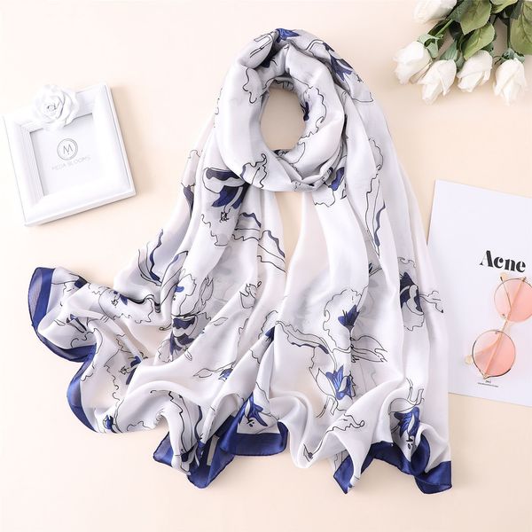 summer new hangzhou silk scarves female cartoon flower printing process travel beach shawl scarf dual purpose, Blue;gray
summer new hangzhou silk scarves female cartoon flower printing process travel beach shawl scarf dual purpose, Blue;gray