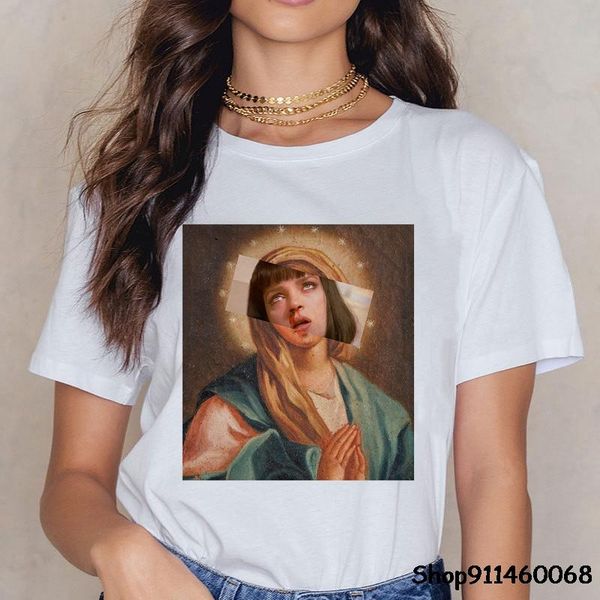 pulp fiction movie t shirt women harajuku ullzang 90s korean t-shirt aesthetic funny print tshirt graphic tees female women's, White
pulp fiction movie t shirt women harajuku ullzang 90s korean t-shirt aesthetic funny print tshirt graphic tees female women's, White