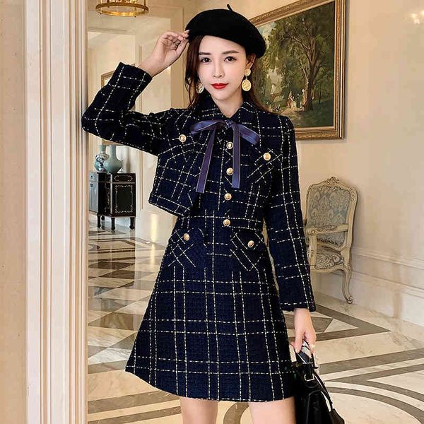 dresses blue plaid tweed wool short + sleeveless vest suit winter women's bow pocket jacket set ladies 2-piece, Black;gray
dresses blue plaid tweed wool short + sleeveless vest suit winter women's bow pocket jacket set ladies 2-piece, Black;gray