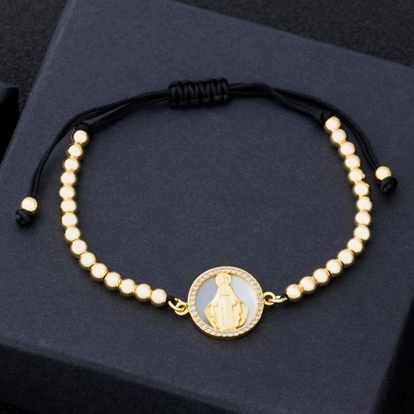 religion virgin mary adjustable bracelets for women crystal copper beads jesus shell pendant gold christian jewelry charm, Golden;silver
religion virgin mary adjustable bracelets for women crystal copper beads jesus shell pendant gold christian jewelry charm, Golden;silver