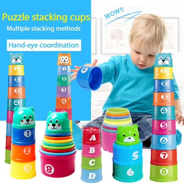 3Pieces/LotNew 1set Baby Stacking Cup Toys Funny Early Educational Baby Toys Rainbow Stacking Tower Toys Baby Bath Children Gift
3Pieces/LotNew 1set Baby Stacking Cup Toys Funny Early Educational Baby Toys Rainbow Stacking Tower Toys Baby Bath Children Gift