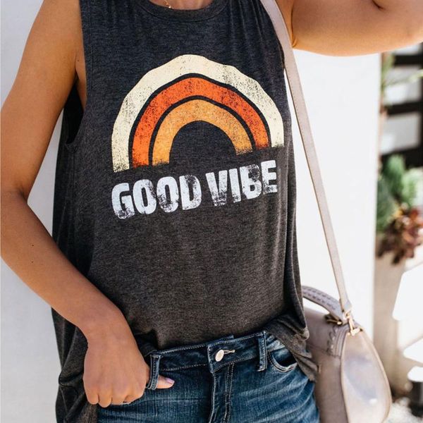 women's tanks & camis sleeveless tee shirt good vibes tank summer female 2021 basic t-shirt casual o neck pullovers plus size streetwea, White
women's tanks & camis sleeveless tee shirt good vibes tank summer female 2021 basic t-shirt casual o neck pullovers plus size streetwea, White