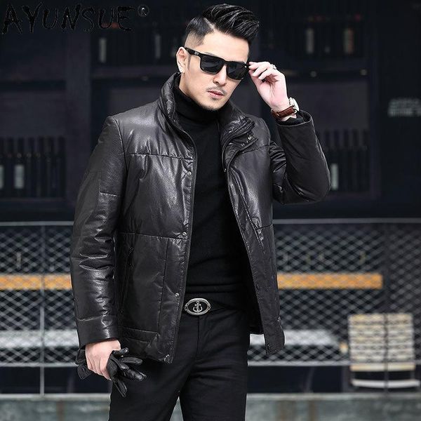 men's leather & faux ayunsue 2021 genuine clothes 5xl winter down jacket moto thick real sheepskin coat men ropa de hombre lxr340, Black
men's leather & faux ayunsue 2021 genuine clothes 5xl winter down jacket moto thick real sheepskin coat men ropa de hombre lxr340, Black