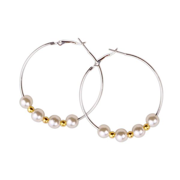 hoop & huggie silver color big round earring for women imitation pearls alloy trendy wholesale party beads earings fashion jewelry, Golden;silver
hoop & huggie silver color big round earring for women imitation pearls alloy trendy wholesale party beads earings fashion jewelry, Golden;silver