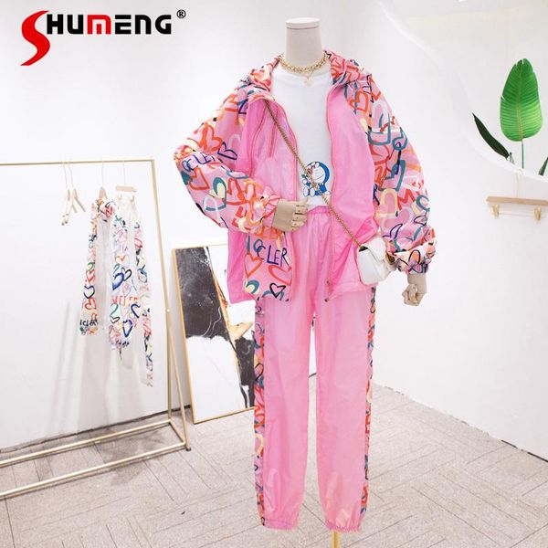 spring summer floral women sun protection clothing mid-length coat full length casual pants ladies fashion two-piece sets women's two p, White
spring summer floral women sun protection clothing mid-length coat full length casual pants ladies fashion two-piece sets women's two p, White