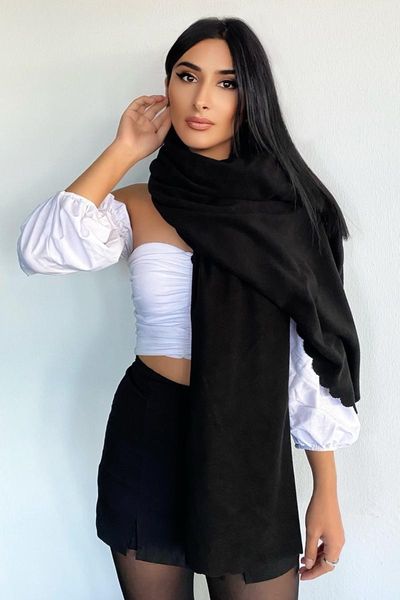 scarves women's long voile warm winter color shawl ladies scarf soft black fleece /, Blue;gray
scarves women's long voile warm winter color shawl ladies scarf soft black fleece /, Blue;gray