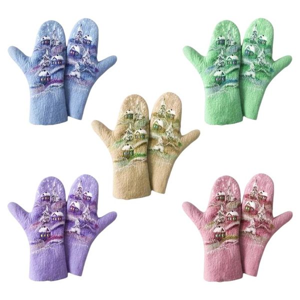 five fingers gloves women faux cashmere christmas landscape houses tree print warm mittens a0nf, Blue;gray
five fingers gloves women faux cashmere christmas landscape houses tree print warm mittens a0nf, Blue;gray