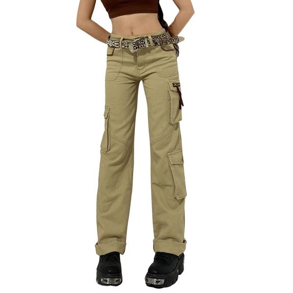 women's pants & capris women vintage baggy cargo solid color streetwear pockets wide leg low waist straight trousers, Black;white
women's pants & capris women vintage baggy cargo solid color streetwear pockets wide leg low waist straight trousers, Black;white