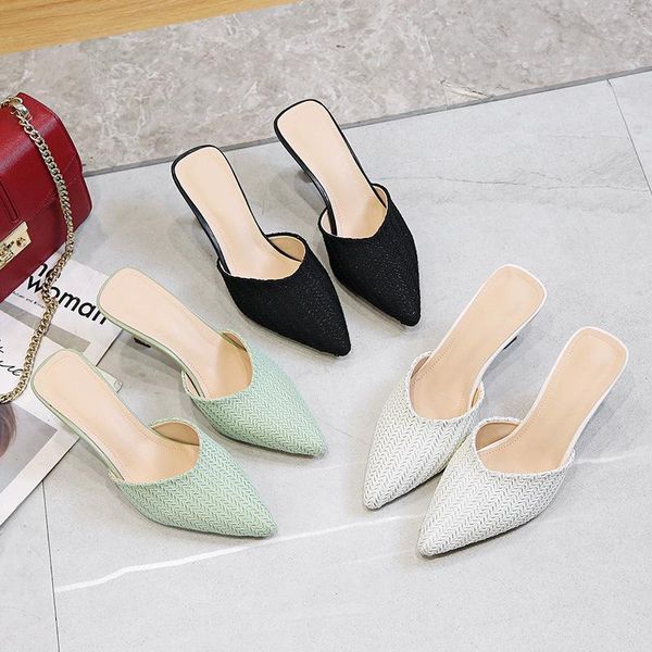 slippers cover pointed toe ladies shoes woman 2021 women solid leather thin high heels casual, Black
slippers cover pointed toe ladies shoes woman 2021 women solid leather thin high heels casual, Black