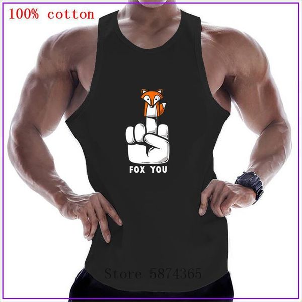 fox you print cotton sleeveless shirts tank men fitness shirt mens singlet bodybuilding workout gym vest, White;black
fox you print cotton sleeveless shirts tank men fitness shirt mens singlet bodybuilding workout gym vest, White;black