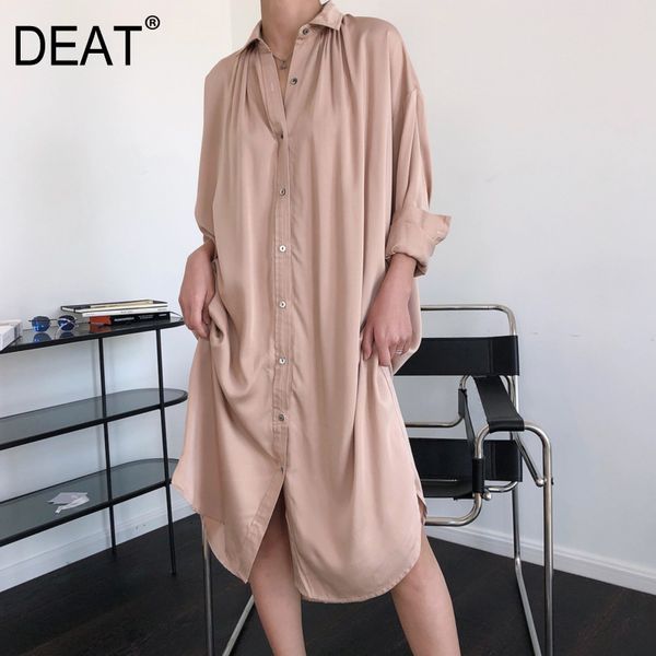 spring and summer fashion casual lapel long sleeve solid color loose slim shirt dress women sh147 210421, Black;gray
spring and summer fashion casual lapel long sleeve solid color loose slim shirt dress women sh147 210421, Black;gray