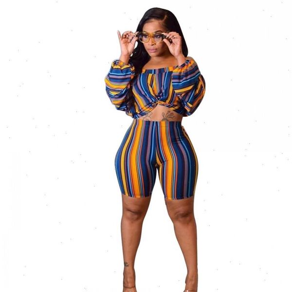striped 2 two piece women tracksuits set puff sleeve crop and biker shorts club summer for matching, Gray
striped 2 two piece women tracksuits set puff sleeve crop and biker shorts club summer for matching, Gray