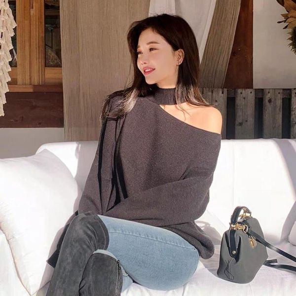 women's sweaters bornsra elegant winter turtleneck cold-shoulder twist women pullover sweater casual loose female knitted jumpers knit, White;black
women's sweaters bornsra elegant winter turtleneck cold-shoulder twist women pullover sweater casual loose female knitted jumpers knit, White;black
